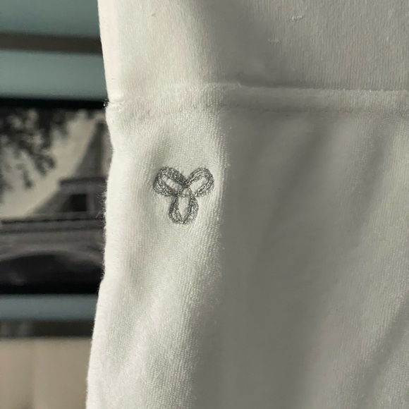 TNA Aritzia Cozy Fleece Perfect Banded Sweatpant White Terrycloth Vintage 2010 S - Picture 5 of 9